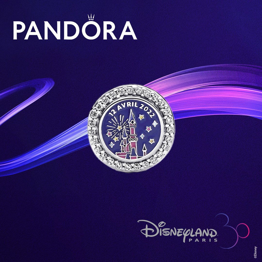 Charm Pandora 30 anni Disneyland