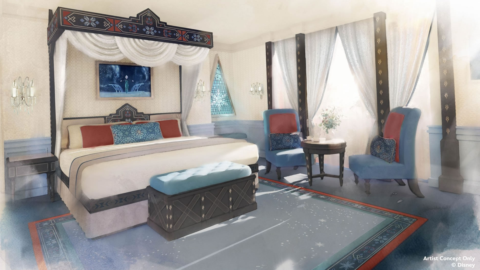 Nuova suite a tema Frozen del Disneyland Hotel