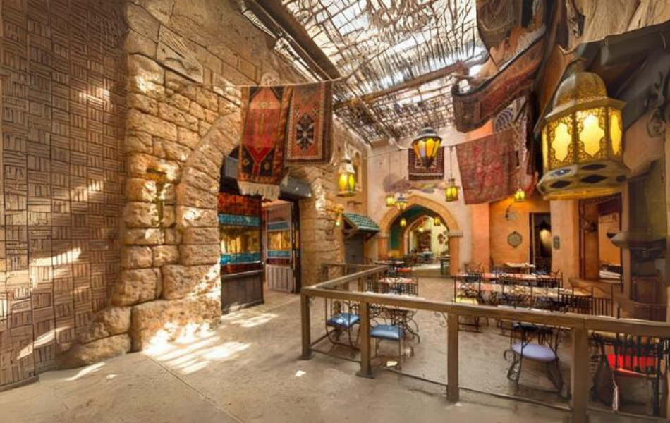 Agrabah Cafe d'Aladdin ad Adventureland a Disneyland