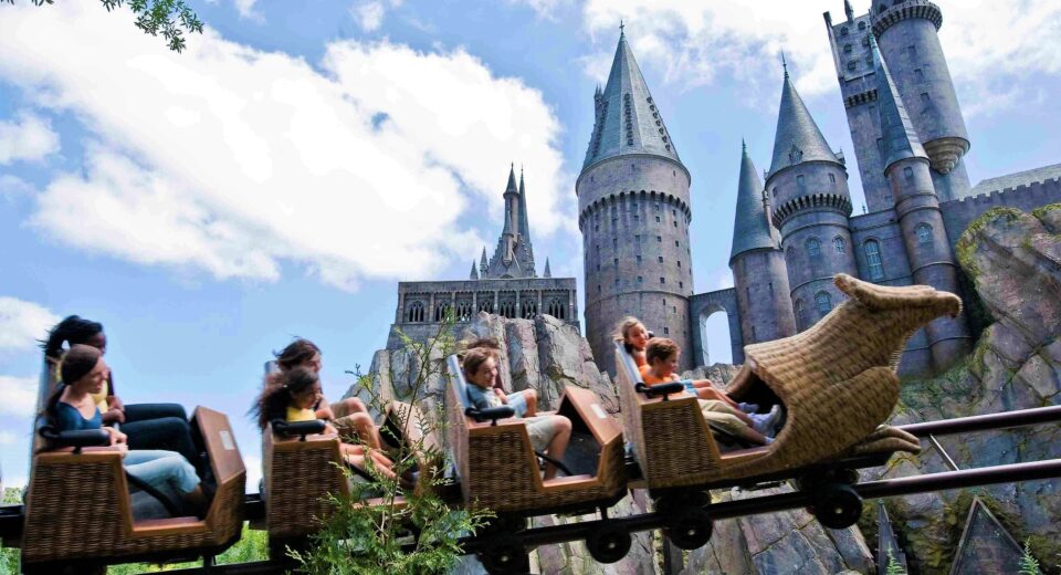Attrazione Flight of the Hippogriff e Castello Hogwarts a Universal's Islands of Adventure