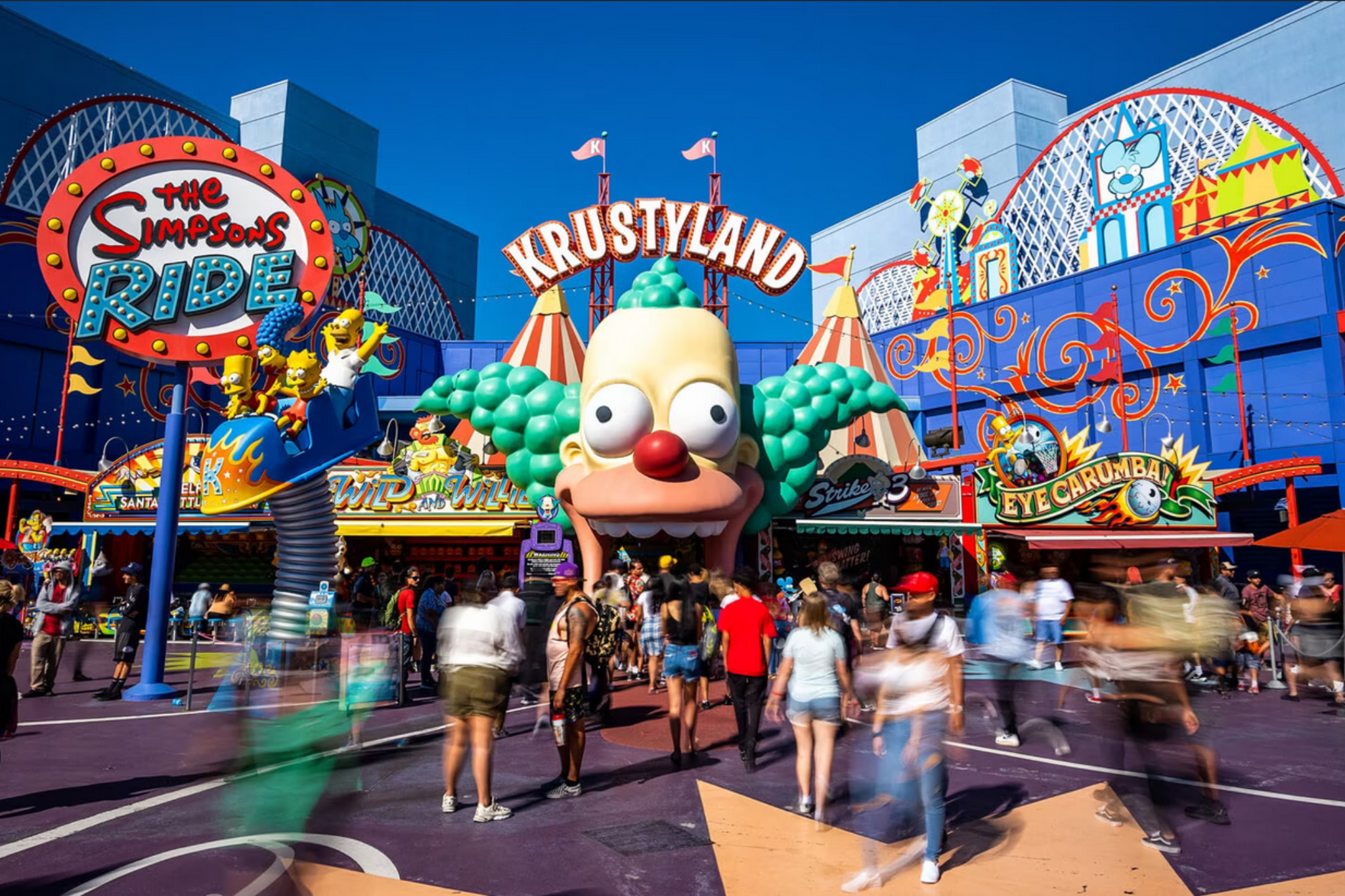 Area Springfield con Krustyland a Universal Studios Hollywood