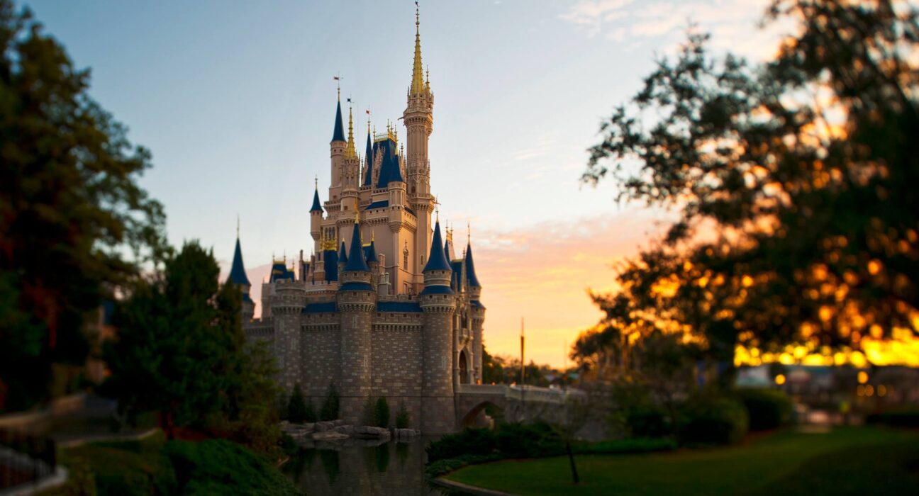 Cinderella Castle al tramonto a Walt Disney World