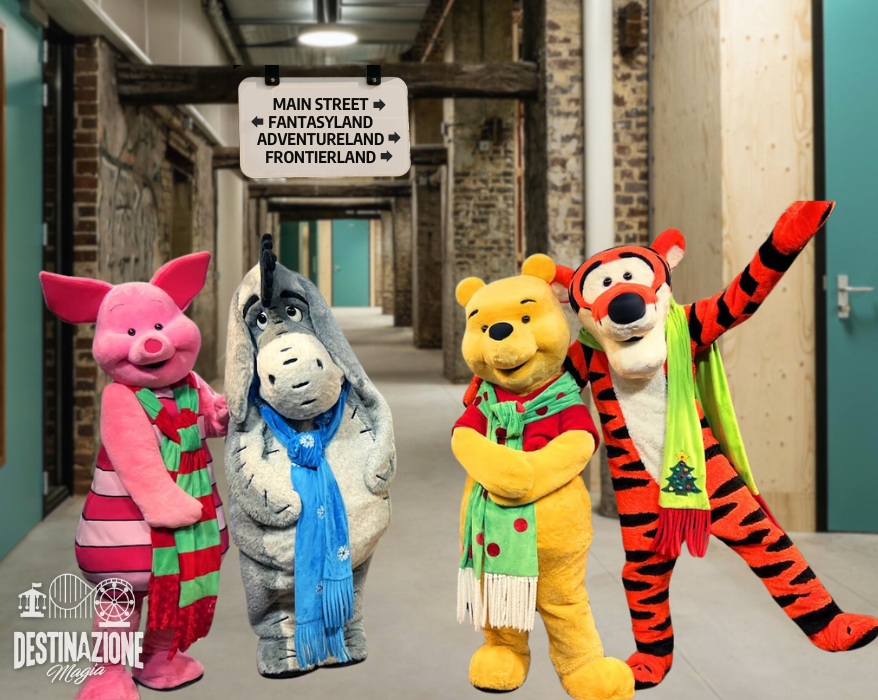 Winnie the Pooh, Tigro, Pimpi e Ih-Oh nel tunnel sotterraneo
